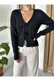 Black Three-Tie Cardigan