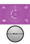 Set of 2 Purple 45x65 Cm Silicone Dough Rolling Mat and Pizza Tray 32 Cm
