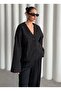 Black Crushed Wool Stamp Jacket - 1011 - 5