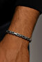 Men's King Thick Model 316L 5mm Steel Bracelet Set Silver-Gold-Black - 6