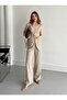 Stone Buttoned Vest and Pants Set