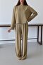 Khaki Marisol Blouse Pants Set - 2