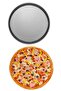 Set of 2 White 45x65 Cm Silicone Dough Rolling Mat and Pizza Tray 32 cm - 2