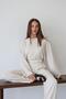 Natural Marisol Blouse Pants Set - 6