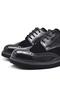 Hidra Black Patent Leather Laced Classic Boys' School Shoes - 8