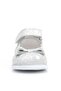 Silver Patterned Genuine Leather Baby Girl Ballerina Shoes - 4
