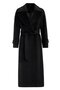 Reglan Sleeve Snap Closure Medium Length Coat Black 3145 - 2