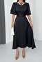 Lisa Women's Satin Evening Dress Black - 5