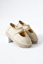 Beige Furry Helmet Comfortable Shoes - 4