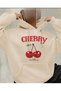 هودي نسائي مطبوع عليه الكرز (CHERRY)