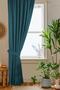 Petrol Honeycomb Velvet Textured Background Curtain Flat Stitched Extrafor Drawstring 1st Class Quality - 3