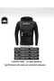 Half Zipper Brooklyn Printed Black Sweatshirt - 2