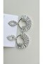 Women's Zircon Stone Waterway Model Stylish Design Earrings |   Elegant and Sparkling Accessory - 2