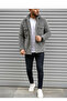 Unisex Regular Fit Pocket Detailed Buttoned Thick Plush Jacket - 3