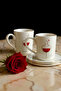 Porcelain Turkish Coffee Cup Set for 6 People – Gift, Stylish Design - 3