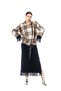 Beige checkered oversized jacket - 2