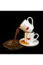 2-Person Porcelain Turkish Coffee Cup Set – Gift, Stylish Design Bag Box - 6