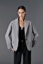 Oversize kaşe blazer ceket - 3