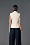 High-Necked Double-Breasted Vest - 5