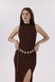 Mussel Pattern Gold Chain Belt Women's Belt Dress Belt Shirt Belt Coat Belt - 6