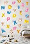 Alphabet Sticker Set, Educational Letters Sticker Set, Letters Wall Sticker Set