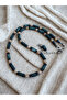 Adjustable Women's Necklace with Natural Jade, Hematite and Citrine Stones - Stylish and Energetic Gift - 3