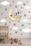 Elephant Sitting on the Moon Sticker, Cute Elephant Sticker Set, Children's Room Wall Sticker Set - 2
