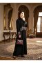 Hijab Stylish and High Quality Dubai Silk Shawl Abaya Ferace Gray Tassel Detailed Length 150 cm