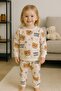 Girl's Bear Figured Seasonal Pajama Set