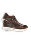 Genuine Leather High Sole Men's Winter Sneaker Shoes - 4