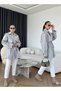 Women's Short Trench Coat with Cape Detail and Four Buttons with Belt - 3