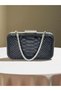 Black Color Anaconda Patterned Matte Stylish and Luxurious Women's Evening Dress Bag Wedding Engagement - 5