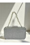 Silver Gray Color Glitter Wire Wrapping Women's Evening Dress Bag - 3