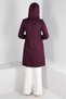 POCKET DETAILED HOODED ZIPPERED COAT 90378 - 3