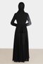 STONE DETAILED BELLOWED EVENING DRESS 50222 - 3