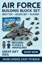Warship Aircraft Building Blocks 510 PCS Military Model Set with Fighter Jets STEM Toys for Kids 6+