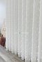 Puffy Pompom Linen Textured Tulle Curtain – 1/3 Dense Pleats – Heavy Weight – No Ironing Needed – Ready for the Cornice