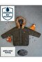 Thick Waterproof Hooded Inflatable Children's Coat with Fur Inside. 1 Year Old /2 Years Old/3 Years Old/4 Years Old - 2