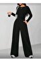 Black Women's Baggy Oversized Plus Size Sportswear Loose Fit Stretchy Comfortable Fabric Sweatpants - 5