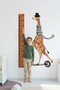 Giraffe's Journey Height Meter Children's and Baby's Room Wall Sticker