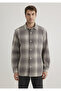 Checkered Gray Shirt Regular Fit / Regular Fit 0211333 -89072 - 3