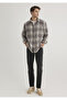 Checkered Gray Shirt Regular Fit / Regular Fit 0211333 -89072