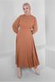 STONE EMBROIDERED BALLOON SLEEVE DRESS 43590 - 2