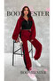 Women's Three-Thread 100% Cotton Oversize Tracksuit Set - Relaxed Fit with Ribbed Corset and Stripe Detail - 5