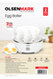 Egg Boiler steamer OMEB7043 360W Cooks 7 Eggs 3 Cooking Stages, Automatic Power Off - 8