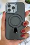 iPhone 16 Pro Compatible Case with Glitter Stand Design Premium Cover