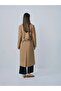 Double Button Maxi Length Coat Camel - 4