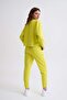 Organic Yellow Sweatpants Regular Fit Women's Lace-up - 2