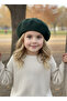 Children's French Painter Felt Beret Khaki