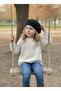 Children's French Painter Felt Beret Khaki - 3